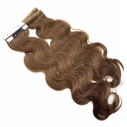 VIP TapeX System Tape In Hair Extensions Wavy 18" - Choose Color