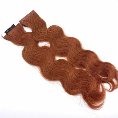 VIP TapeX System Tape In Hair Extensions Wavy 18" - Choose Color