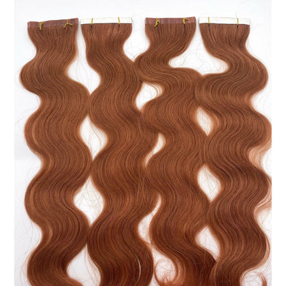 VIP TapeX System Tape In Hair Extensions Wavy 18" - Choose Color