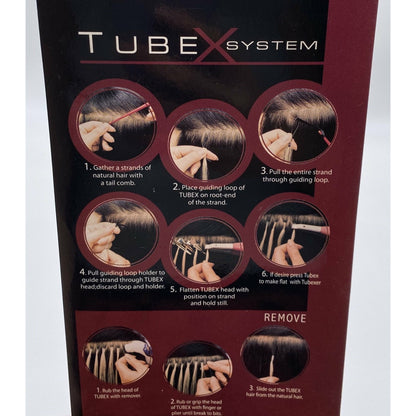 VIP Extensions TubeX System Straight 18" Hair Extensions - Choose Size