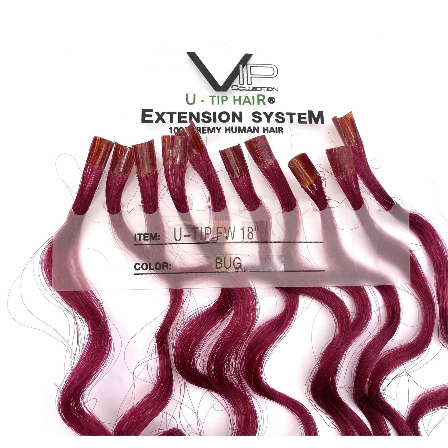 VIP U-Tip System Curly 18" Hair Extensions - Choose Color