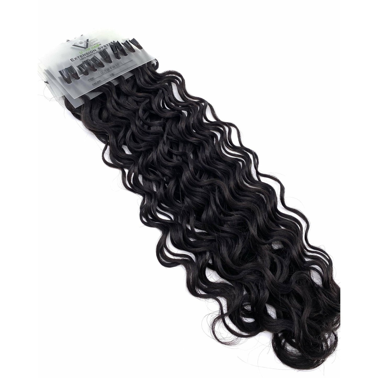 VIP U-Tip System Curly 18" Hair Extensions - Choose Color
