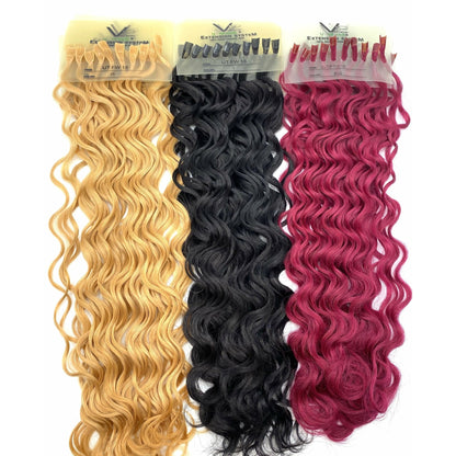 VIP U-Tip System Curly 18" Hair Extensions - Choose Color