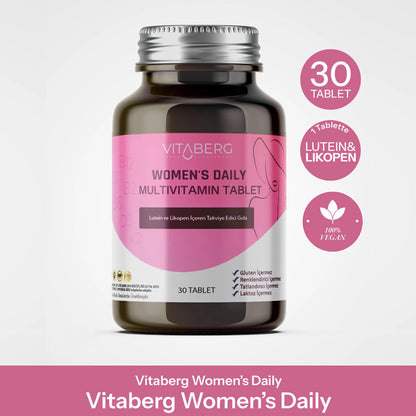 Vitaberg Women's Daily Multivitamin for Wellness 30 Tablets