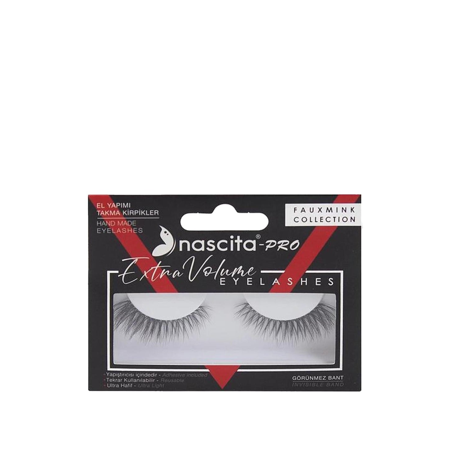 Nascita Pro Fauxmink Extra Volume False Eyelashes - Natural Look, Cruelty-Free, Easy to Apply