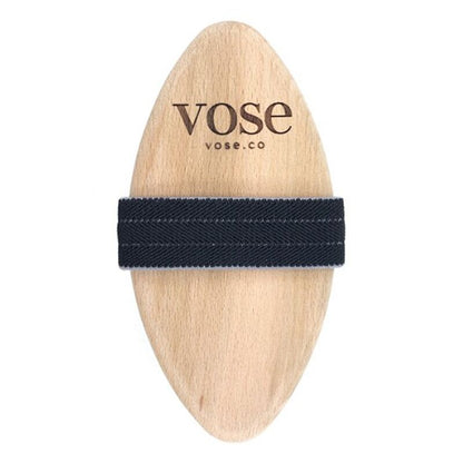 Vose Black Rose Natural Horsehair Body Brush for Smooth Skin