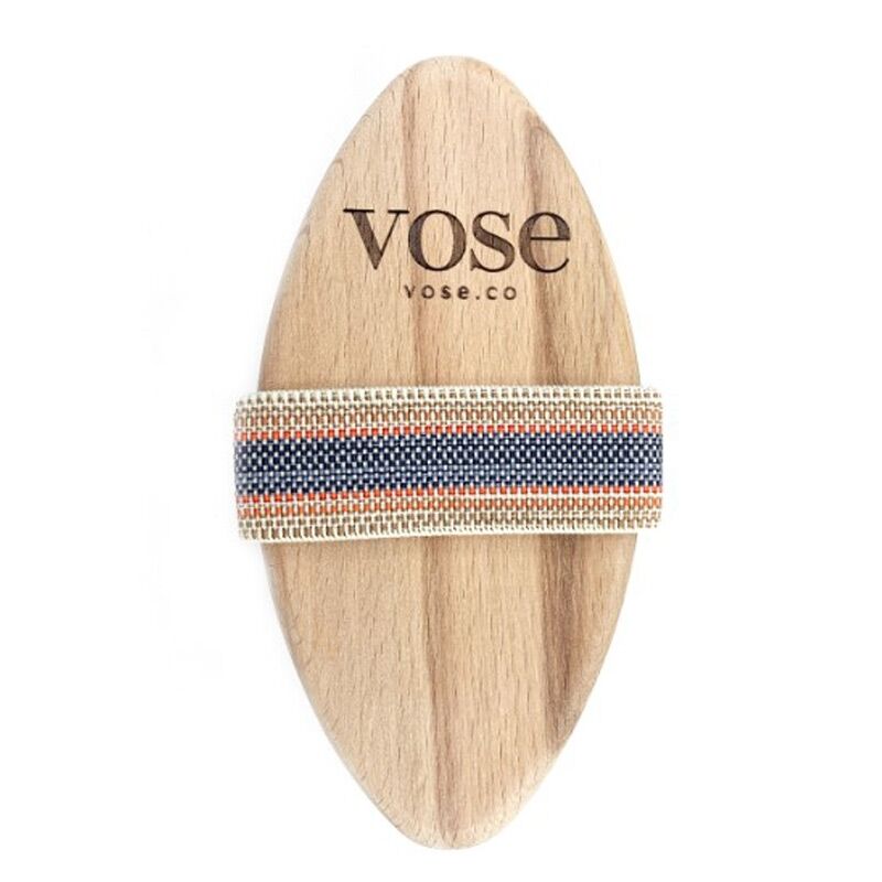 Vose Magnolia Natural Horsehair Body Brush for Smooth Skin