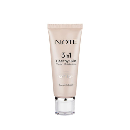 NOTE Cosmetics 3 In 1 Healthy Skin Tinted Moisturizer: SPF 50, Lightweight, Evens Skin Tone & Protects