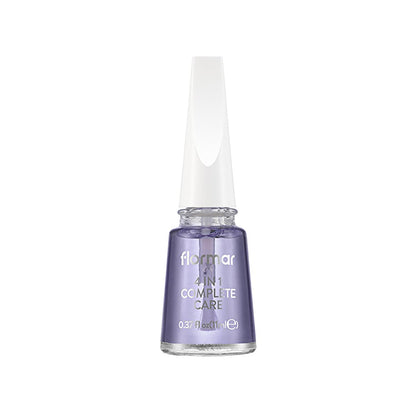 Flormar 4 In 1 Complete Care Nail Strengthener & Nourisher - 4-in-1 Nail Care, Shiny Finish, Nourishing Formula