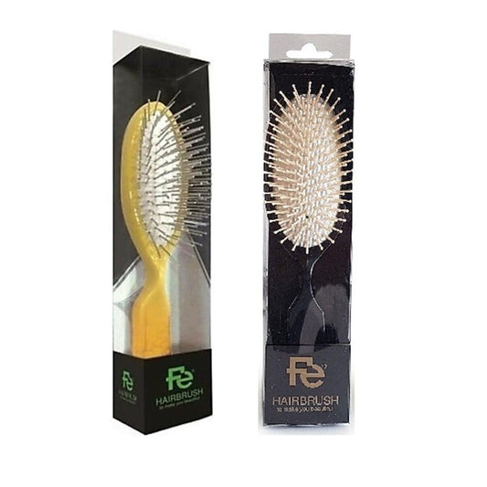 Fe In Style Anti-Static Water-Resistant Ergonomic Hair Brush for All Hair Types