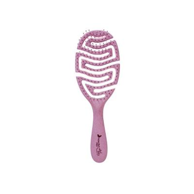 Nascita Eco-Friendly 3D Hair Brush - Recycled Materials, Gentle Detangling for All Hair Types - Pink