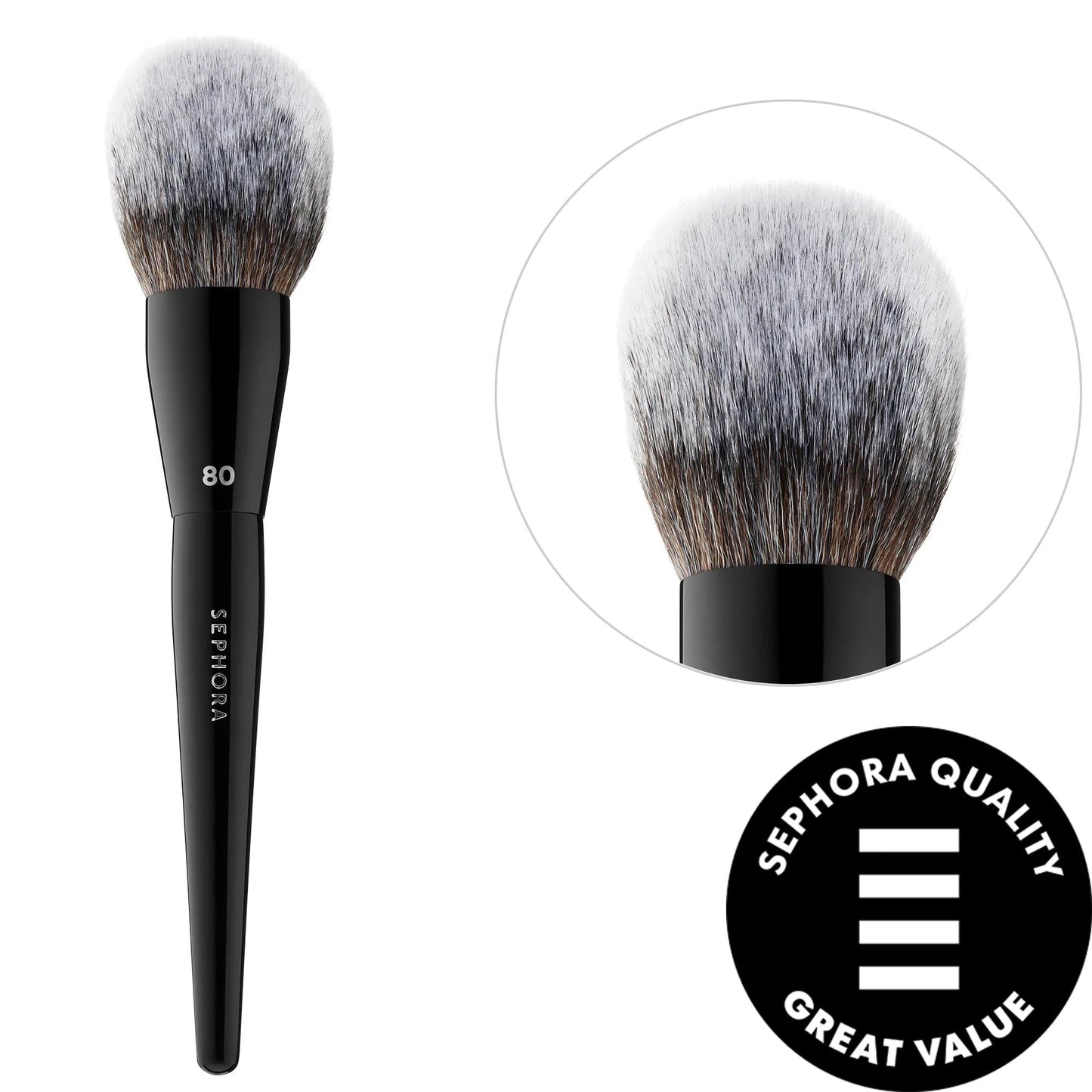 PRO Bronzer Brush #80: Achieve a Natural Bronze with this Vegan & Extra-Soft Domed Makeup Brush for Face & Body | Effortless Blending