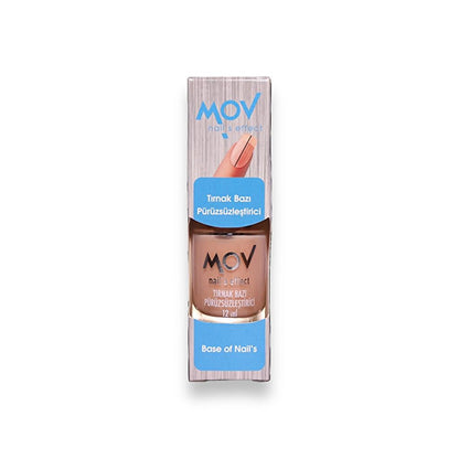 Mov Nail Base Coat & Ridge Smoother for Even Polish 12ml