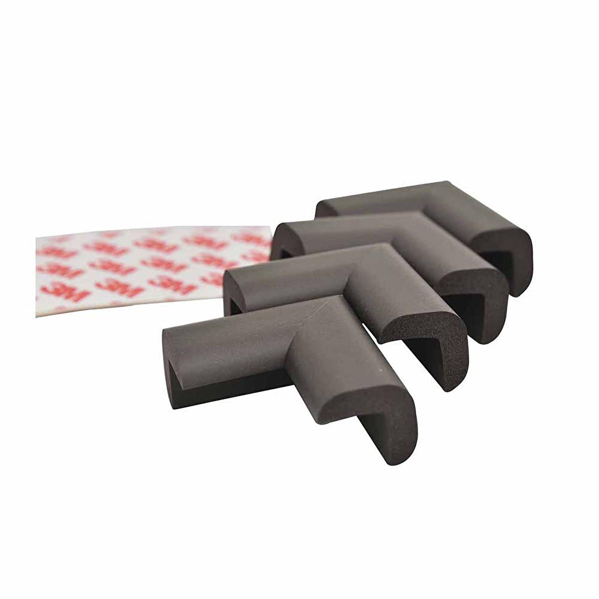 Miny Baby Brown Corner Protector - Soft Rubber Child Safety Protectors for Furniture Edges (4 Pack)