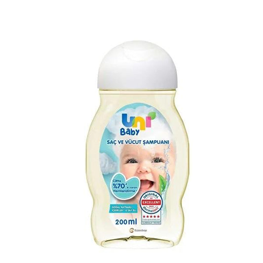 Uni Baby Gentle Shampoo 6.76 fl oz - Hypoallergenic & Paraben-Free Baby Hair Care