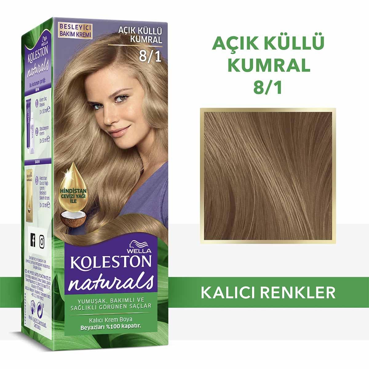 Wella Koleston Naturals Hair Dye - Nourishing Permanent Hair Color with Coconut Oil