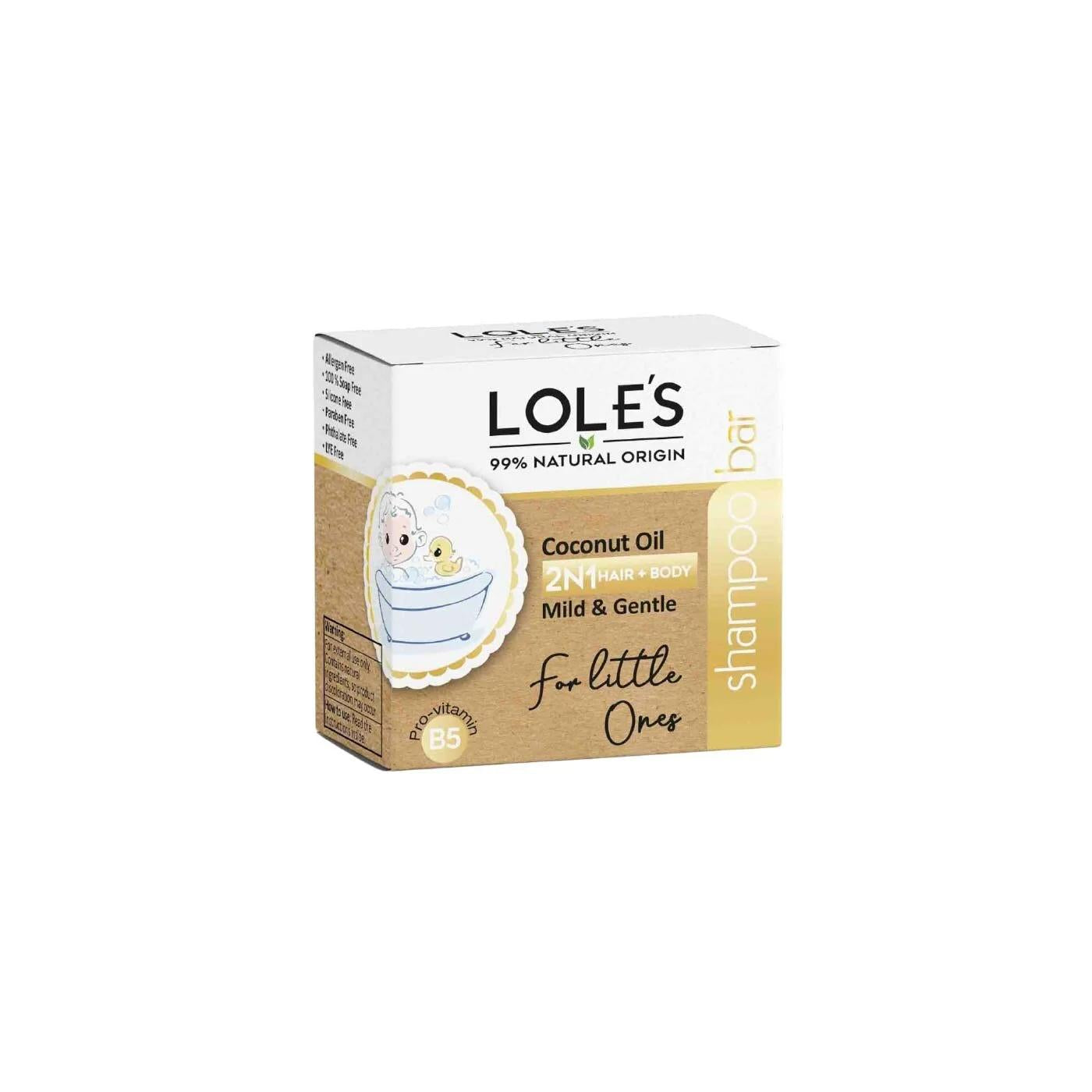 Loles Natural Baby Shampoo Soap with Coconut Oil 100g