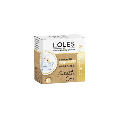 Loles Natural Baby Shampoo Soap with Coconut Oil 100g