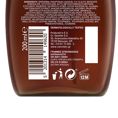 Carroten Summer Dreams: Deep Tanning SPF 6 Oil Spray - Vegan, UVB/UVA/IRA Protection, Tanning Accelerator, Coconut Scent - Bronzing & Moisturizing