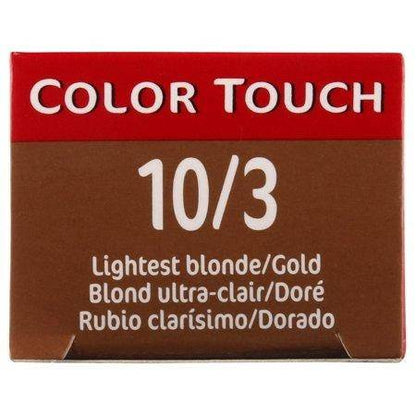 Wella Color Touch 10/3 Lightest Blonde Gold 2 oz