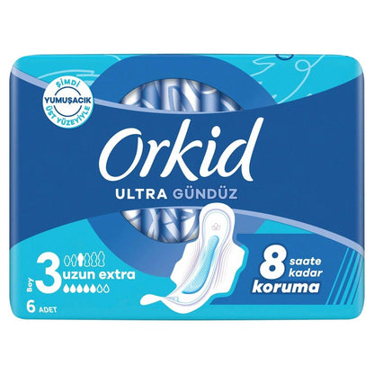 Orkid Ultra Extra Long Sanitary Pads Size 3 6-Pack