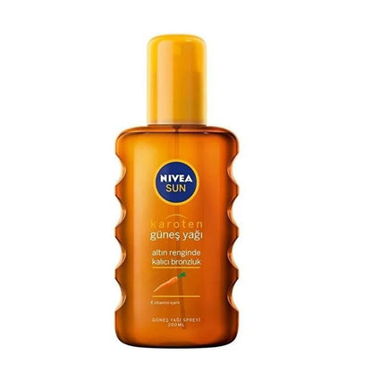 Nivea Sun Karoten Tanning Oil 6.76 fl oz - Achieve a Deep, Golden Tan with Intense Tanning Effect