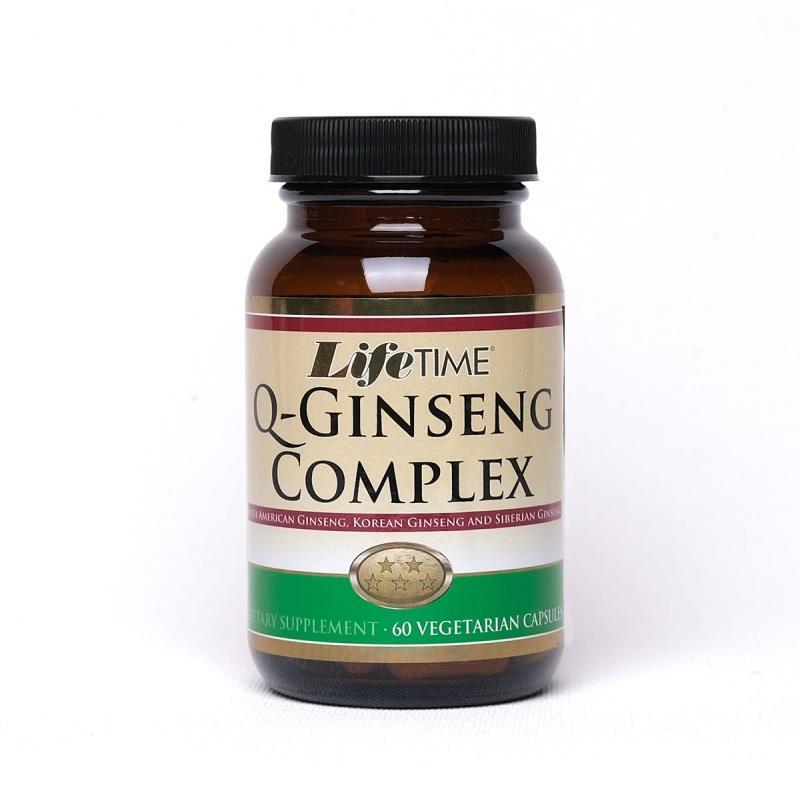 Life Time Q-Ginseng Complex Energy Support 60 Capsules