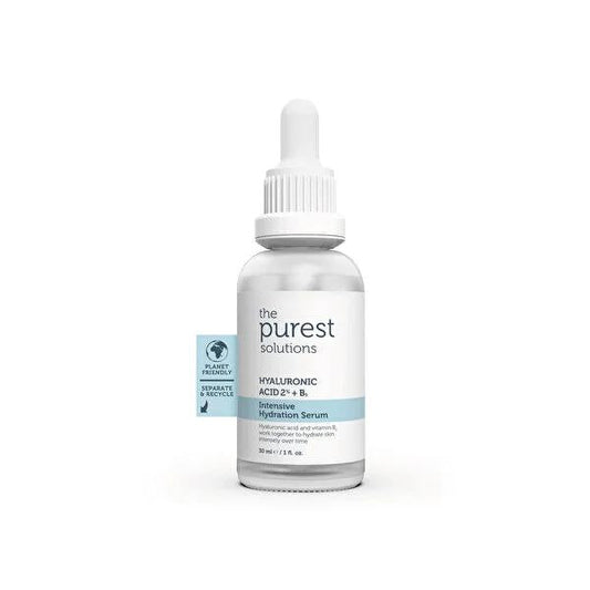 The Purest Solutions Hyaluronic Acid Serum - Intense Hydration & Anti-Aging for All Skin Types - 2% Hyaluronic Acid + Prebiotics - 30ml