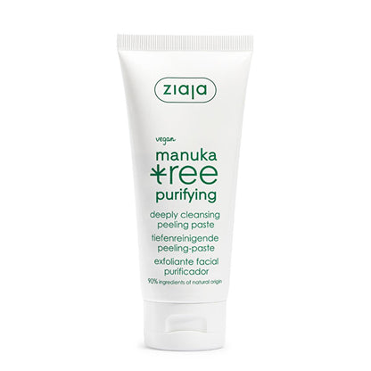 Ziaja Manuka Exfoliating Peeling Mask - Natural, Vegan Skincare for Oily Skin - 2.54 fl oz