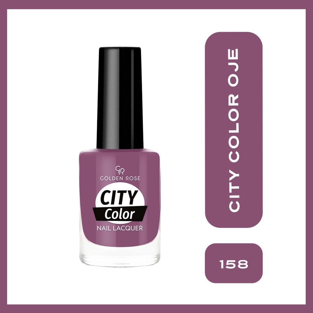 Golden Rose City Color Nail Lacquer High-Shine Shade 158