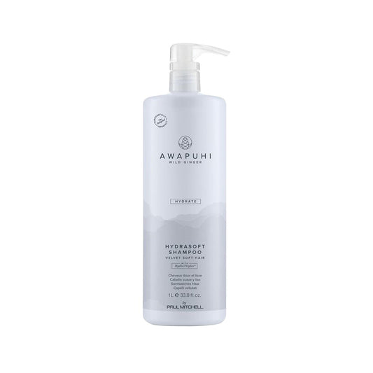 Paul Mitchell Awapuhi Wild Ginger Hydrasoft Shampoo - Moisturizing, Sulfate-Free, 1000ml