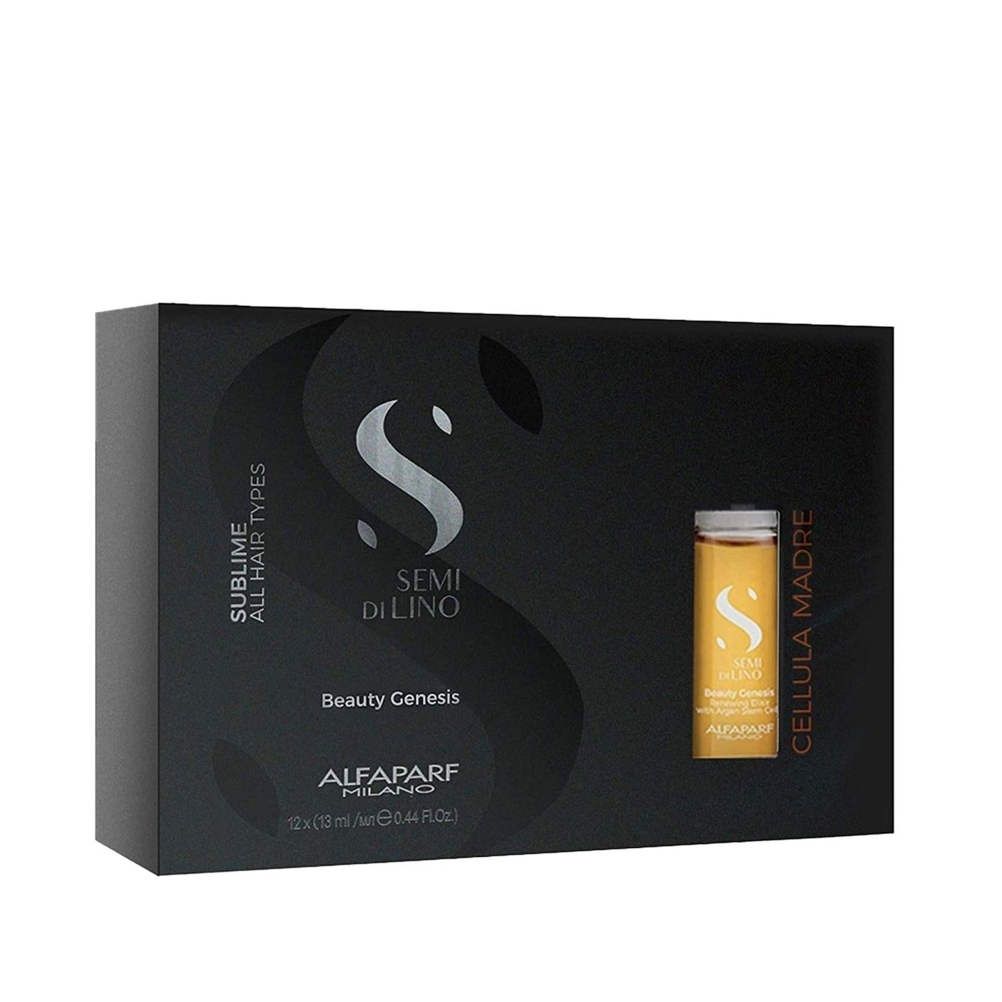 Alfaparf Semi Di Lino Sublime Beauty Genesis Hair Serum 12x13 ml - Nourishing Hair Care for Damaged Hair