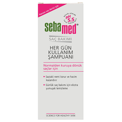 Sebamed Daily Use Shampoo - Gentle Cleansing for Dry, Weak, Thin Hair - Adds Shine and Vitality - Frequent Wash Shampoo