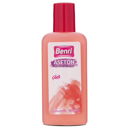Benri Strawberry Scented Nail Polish Remover - Gentle & Nourishing, 4.4 fl oz