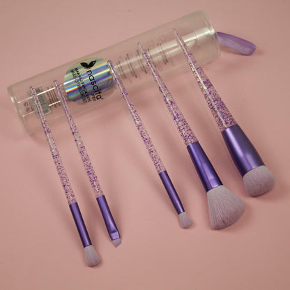 Nascita Professional 5-Piece Makeup Brush Set - High-Quality Synthetic Bristles for Flawless Application