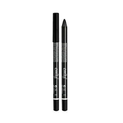 Golden Rose Emily Black Eye Pencil 101: High Pigment, Long Lasting, Smudge-Proof Creamy Eyeliner for All Day Wear