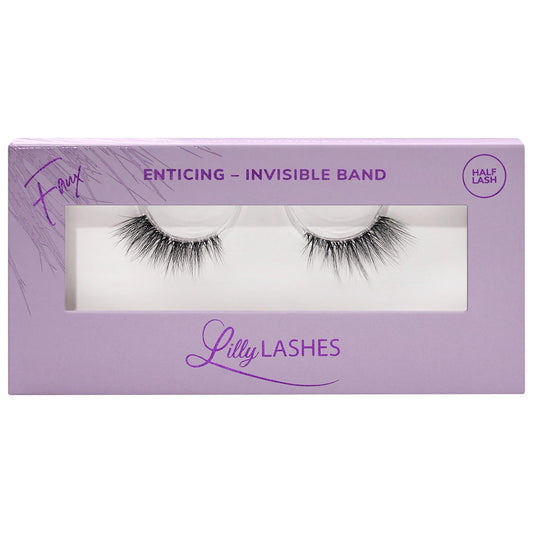 Sheer Band False Eyelashes: Natural Look, Faux Mink, Vegan & Cruelty-Free, Reusable, Stackable, Customizable Invisible Lash Band