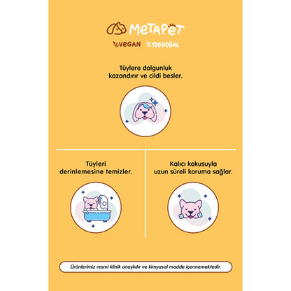 Metapet Organic Dog Shampoo for Puppies & Sensitive Skin - Natural, Sulfate-Free, 8.45 fl oz
