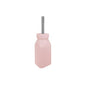 OiOi Silicone Baby Bottle & Straw Sippy Cup Set - Non-Toxic, Eco-Friendly, Easy-Grip - Perfect for BLW Feeding & Toddler Training (Pinky Pink/Powder Grey)