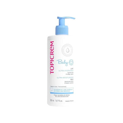 Topicrem Baby Moisturizing Milk - Gentle, Hypoallergenic & Paraben-Free Skincare for Sensitive Skin