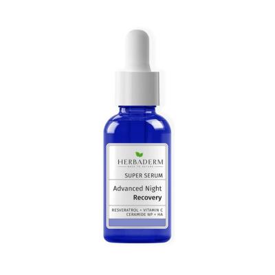 Herbaderm Eye Serum Advanced Night Recovery Serum 20ml - Anti-aging Under Eye Cream with Phyto-Retinol & Hyaluronic Acid