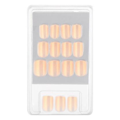 Eklips Pearlescent Beige Square Press-On Nails 24-Pack