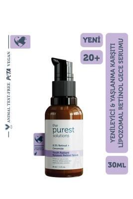 The Purest Solutions Anti-Aging Night Serum with Liposomal Retinol for Youthful Skin - Enhances Retinol Delivery, Reduces Fine Lines & Wrinkles