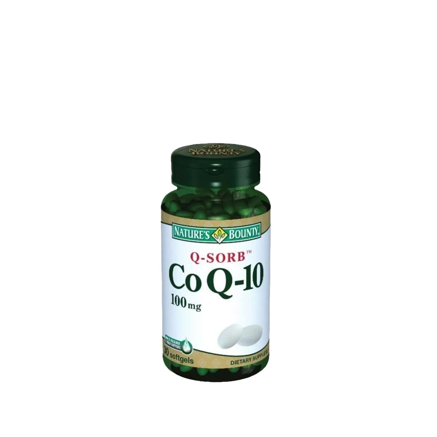 Nature's Bounty Coenzyme Q-10 100mg Q-Sorb Dietary Supplement for Heart Health Support - 30 Capsules