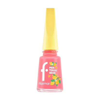 Flormar Mediterranean High-Pigment Glossy Nail Polish 011 Aegean Pink