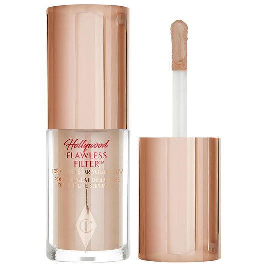 Hollywood Flawless Filter Complexion Booster: Achieve Radiant, Glowing Skin with Real-Life Filter Effect - Multi-Use Liquid Highlighter & Primer