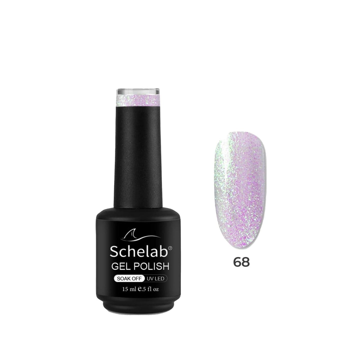 Schelab 3 Step Long-Lasting Nail Polish - Shade 068, 15ml - Permanent Gel Polish for Professional Finish at Home