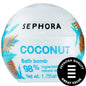 Relaxation Bath Bomb: Monoi Coconut Scented Bath Fizzy - Vegan & Natural for Aromatherapy, Stress Relief, Colorful Water, Bath Bomb Gift