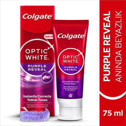 Colgate Optic White Purple Reveal Color-Correcting Toothpaste 75ml