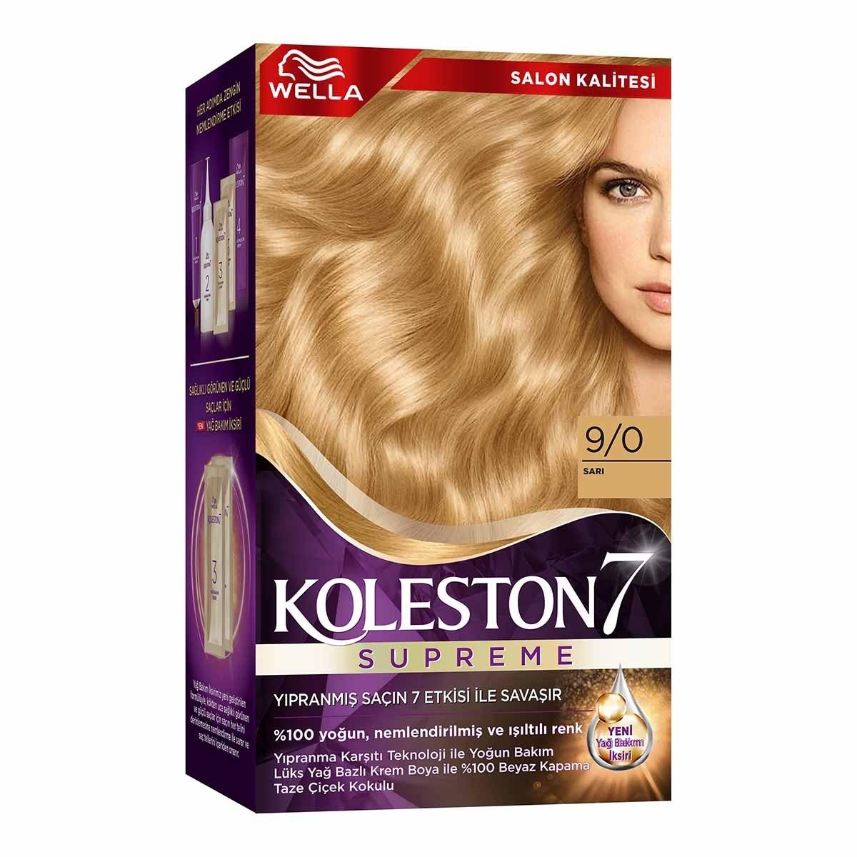 Wella Koleston Supreme: Blonde Hair Dye for 100% Gray Coverage, Intense Color, & Hair Repair - At-Home Hair Coloring Kit